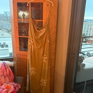 Anthropologie Celadine linen maxi dress